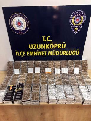 İşyerinde 10 bin 40 kaçak sigara ele geçirildi; 1 gözaltı