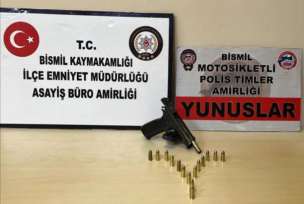 Bismil’de bir ayda 16 ruhsatsız silah ele geçirildi