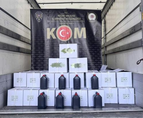Niğde'de sahte içki operasyonu