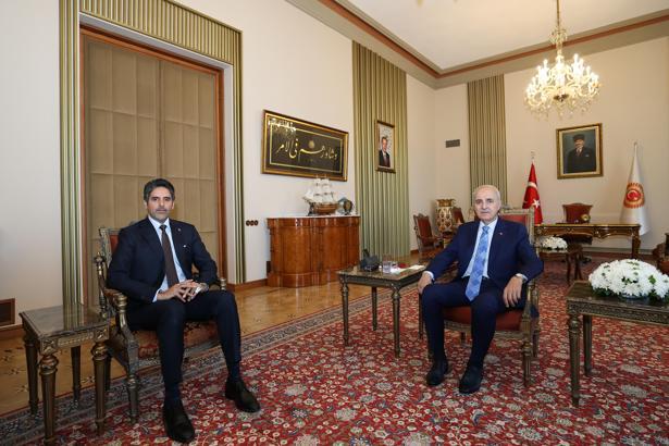 TBMM Başkanı Kurtulmuş, Katar Büyükelçisi Al-Henzab’ı kabul etti