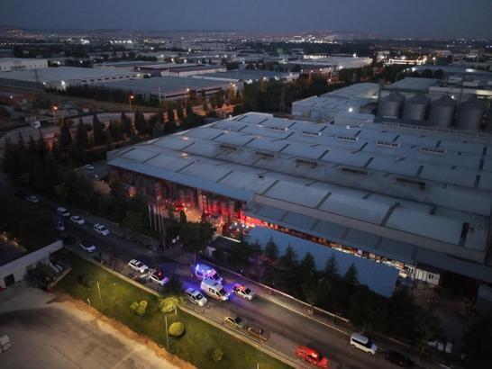 Eskişehir'de plastik fabrikasında yangın