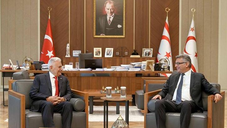 KKTC Cumhurbaşkanı Erhürman, TDT Aksakallar Konseyi Başkanı Yıldırım'ı kabul etti