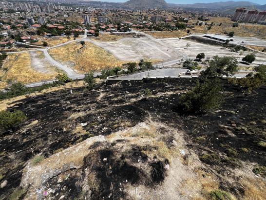 Kayseri’de otluk arazide çıkan yangın söndürüldü