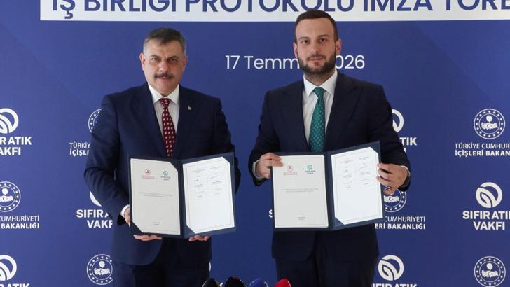 İçişleri Bakanlığı ile Sıfır Atık Vakfı arasında 'Sıfır Atık İş Birliği Protokolü' imzalandı