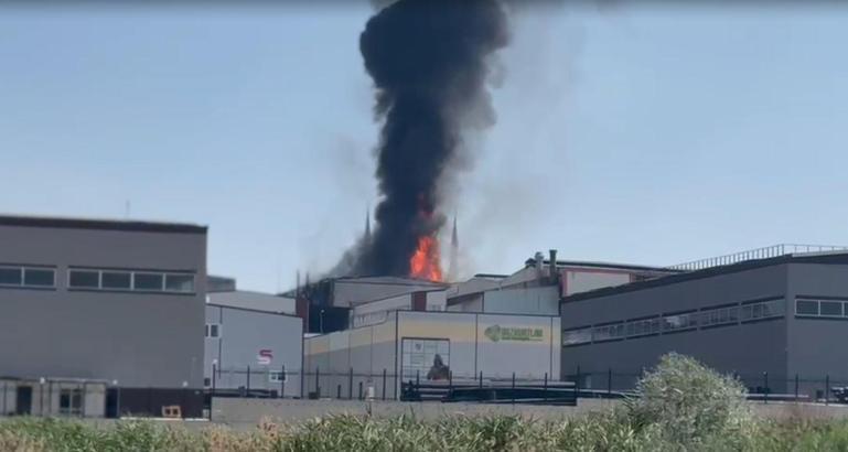 Ankara'da fabrika yangını