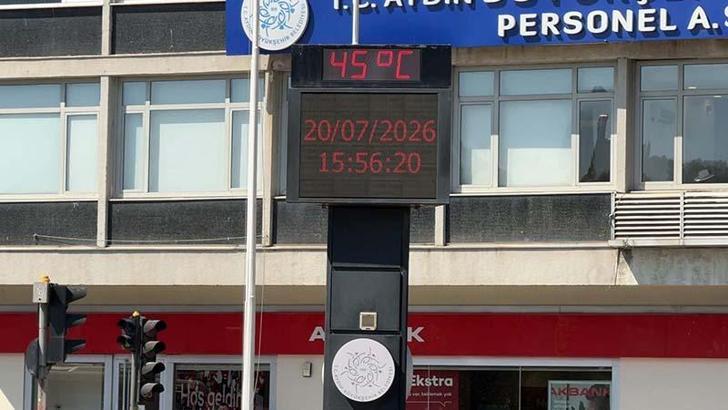 Aydın'da sıcaklık 5 dakikada 3 derece arttı