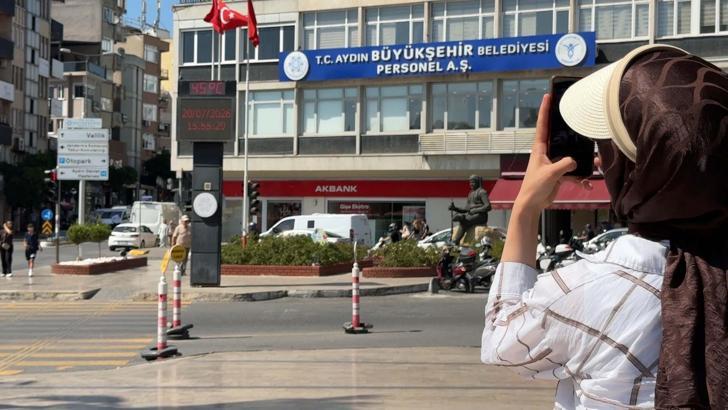 Aydın'da sıcaklık 5 dakikada 3 derece arttı