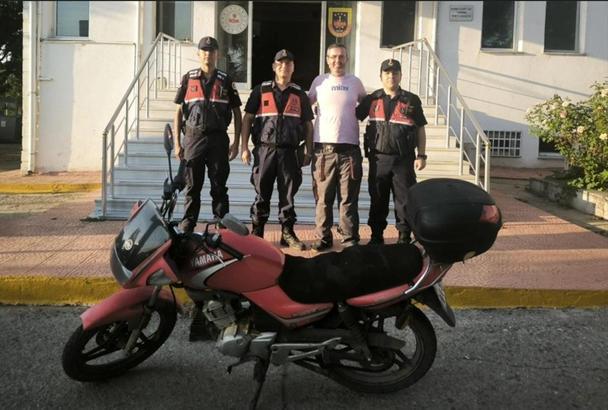 Edirne’de çalınan motosiklet aynı gün bulundu, şüpheli tutuklandı