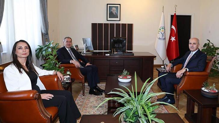 TBMM Başkanı Kurtulmuş, DEM Parti'yi ziyaret etti