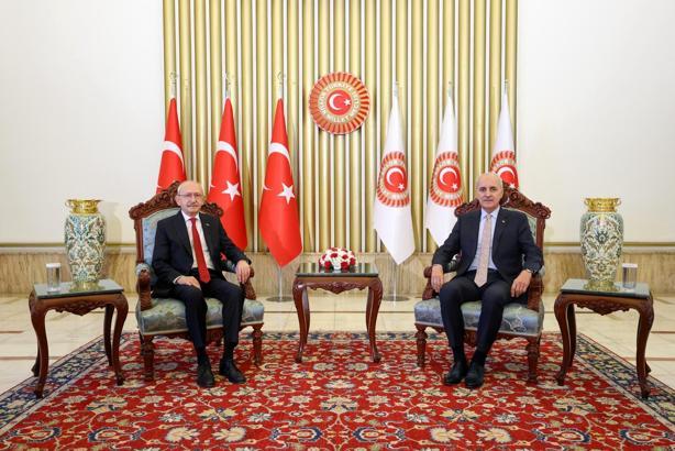 TBMM Başkanı Kurtulmuş, Kılıçdaroğlu ile görüştü / Ek fotoğraf