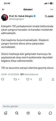 Eskişehir’de TEI yerleşkesinde yangın (2)