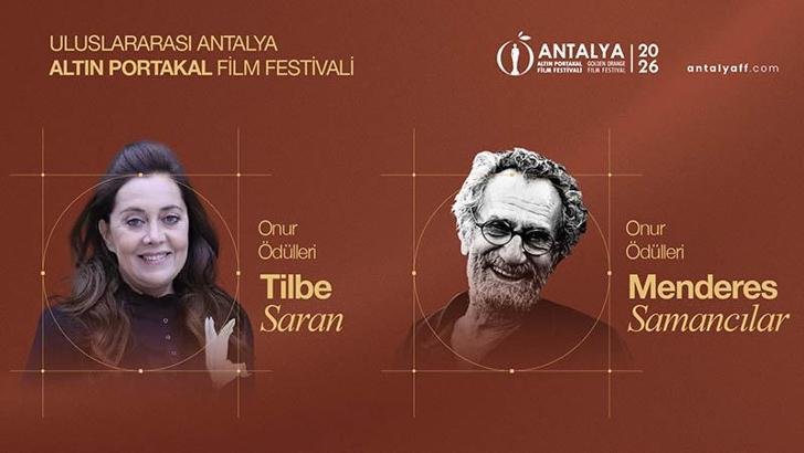 Altın Portakal'da Onur Ödülleri Menderes Samancılar ve Tilbe Saran'a