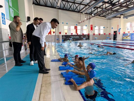 Kaymakam Güngör, yaz kursları ve spor faaliyetlerini inceledi