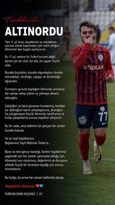Altınordu'da çifte veda