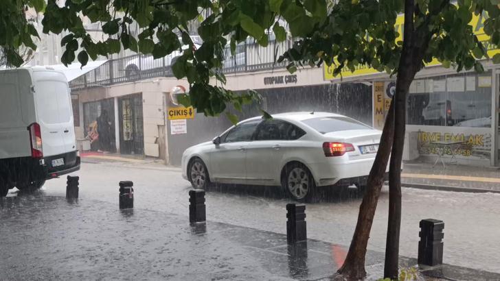 ‘Turuncu kod' uyarısı yapılan Amasya’da sağanak etkili oldu