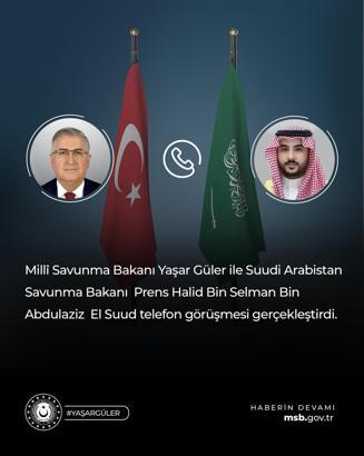Bakan Güler, Suudi Arabistan Savunma Bakanı El Suud ile görüştü