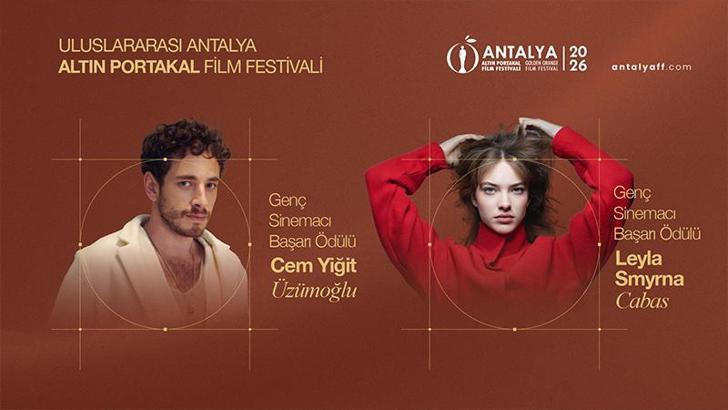 Altın Portakal’ın Genç Başarı Ödülleri Cem Yiğit Üzümoğlu ve Leyla Smyrna Cabas’a