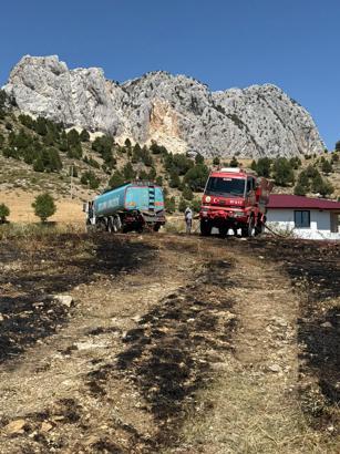 Otluk yangını söndürüldü