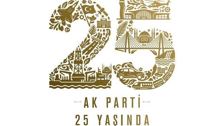 AK Parti'den '25'inci yıl' logosu