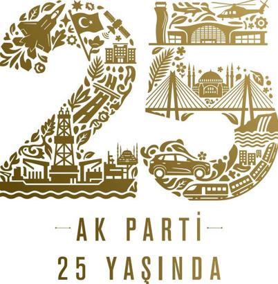 AK Parti'den '25'inci yıl' logosu