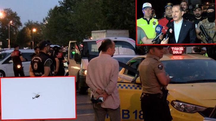 İstanbul İl Emniyet Müdürü Yıldız, Esenyurt'ta helikopter destekli asayiş denetimine katıldı