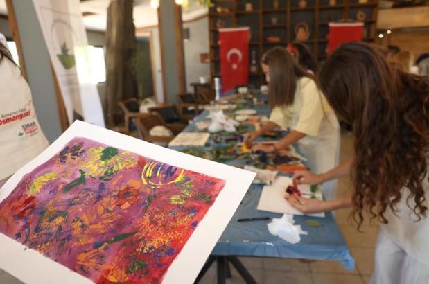 Osmangazi’de gençler gıdanın izlerini sanata taşıdı