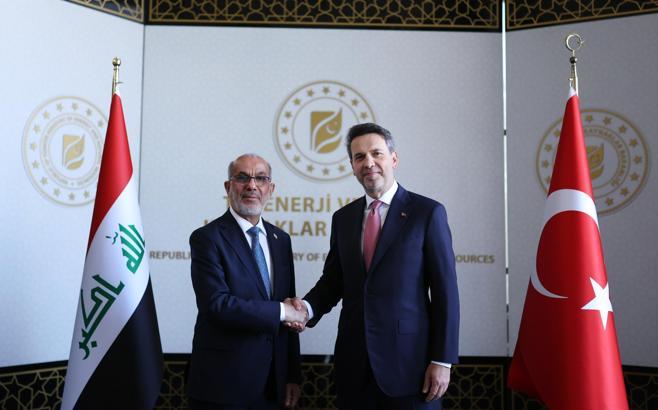 Bakan Bayraktar, Irak Petrol Bakanı Hüdeyir ile görüştü