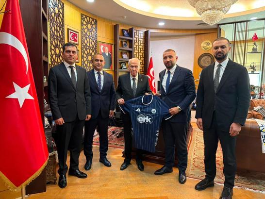 Erciyes 38 FK Başkanı Ersoy'dan MHP Genel Başkanı Bahçeli'ye ziyaret