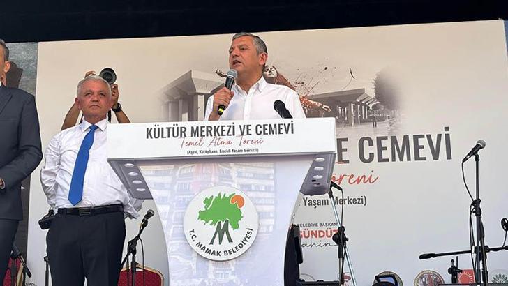 Özgür Özel, Kültür Merkezi ve Cemevi’nin temel atma törenine katıldı