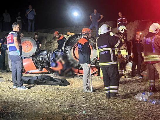Devrilen traktörün altında kalan karı-koca, yaşamını yitirdi