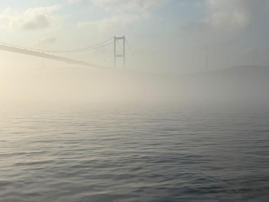İstanbul Boğazı sis nedeniyle transit gemi geçişlerine kapatıldı - 1