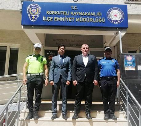 Kaymakam Yılmazer'den emniyete ziyaret