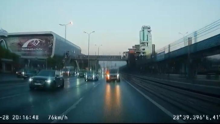 Beylikdüzü'nde trafikte makas atan sürücüye 96 bin lira ceza