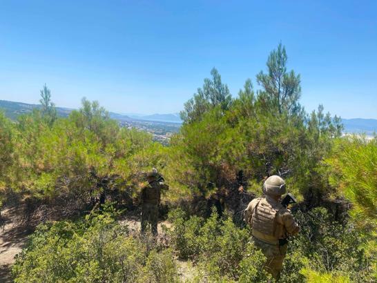 Jandarma orman nöbetinde