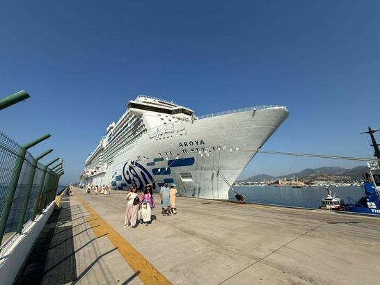 Bodrum’a kruvaziyerle 3 bin 628 turist geldi