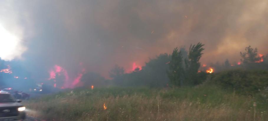 Çanakkale’de otlukta çıkan yangın ormana sıçradı