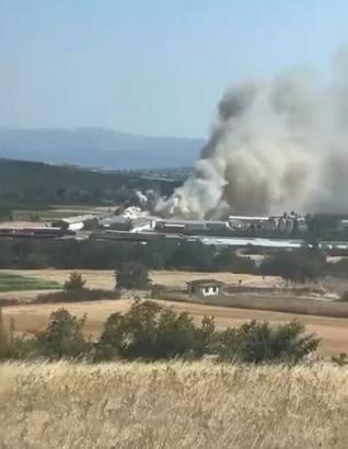 Bursa'da tavuk çiftliğinde yangın