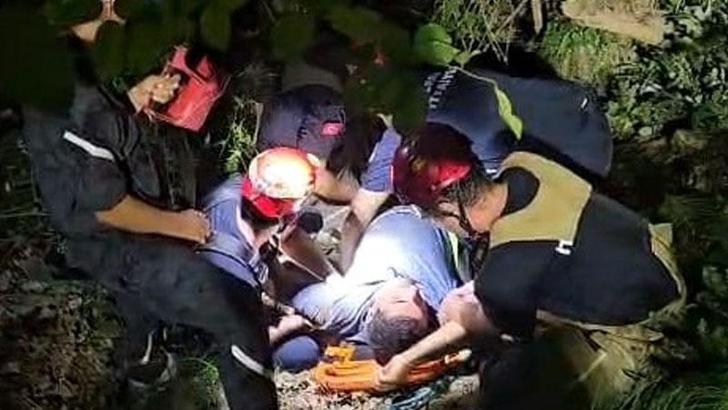 Bursa'da elektrikli bisiklet uçuruma yuvarlandı: 3 yaralı