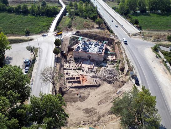 Edirne'de Gazi Mihal Bey Hamamı'nın restorasyonunda ilk etap bitti