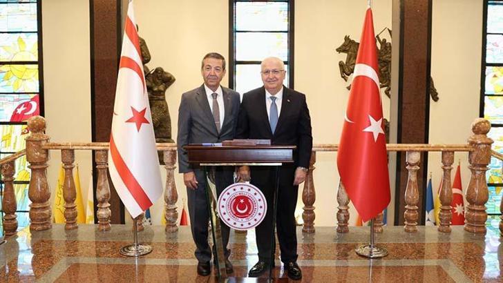 Bakan Güler, KKTC Dışişleri Bakanı Ertuğruloğlu ile görüştü