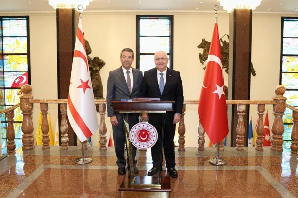 Bakan Güler, KKTC Dışişleri Bakanı Ertuğruloğlu ile görüştü