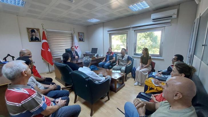 BM uzmanlarından kaymakama ziyaret