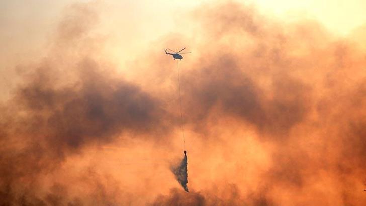 ABD'de orman yangınına müdahale eden helikopter düştü