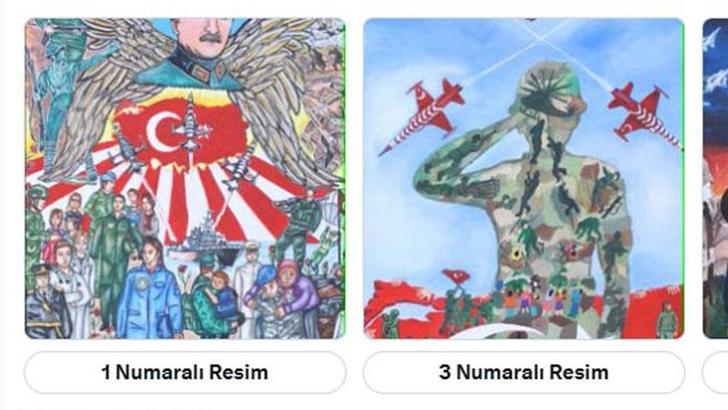 'Kahramanım Mehmetçik ve Vatan' resim yarışması halk oylamasına açıldı