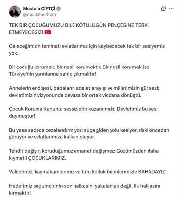 Bakan Çiftçi: Tek bir evladımızı dahi karanlığa bırakmayacağız