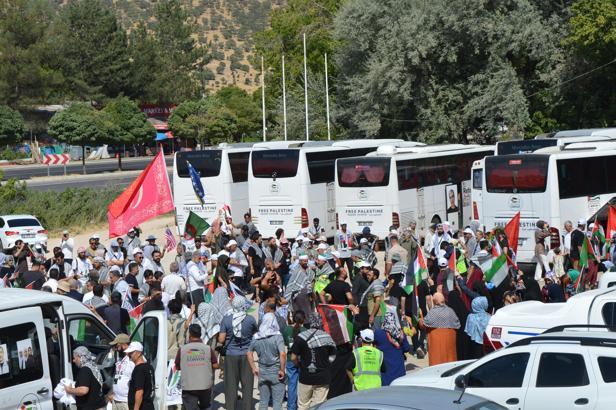 Srebrenitsa'dan yola çıkan ‘Filistin Konvoyu’ Mardin’de