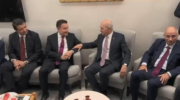 TBMM Başkanı Kurtulmuş, iktidar ve muhalefet kulislerini ziyaret etti