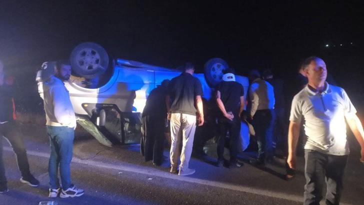 Sivas'ta minibüs devrildi: 7 yaralı