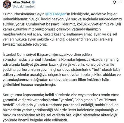 6 ilde vize randevusu operasyonu; 49 şüphelinin yakalanmasına yönelik işlem başlatıldı