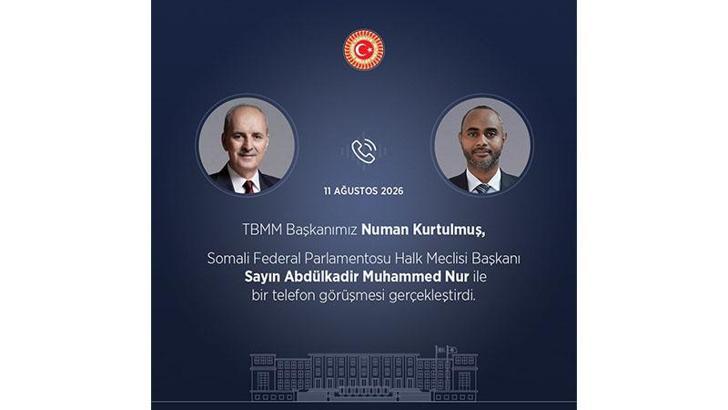TBMM Başkanı Kurtulmuş, Somalili mevkidaşı Nur ile görüştü